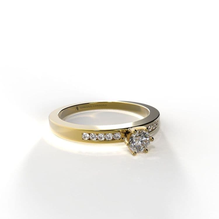 Anillo irlanda 0,15 cts al carre