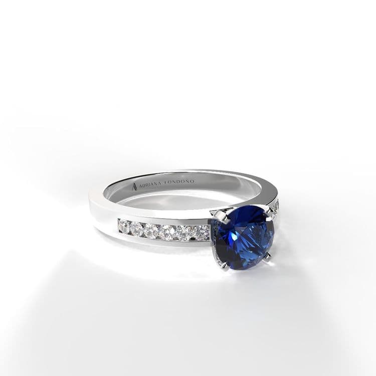 Anillo estambul 0,50 cts al carre