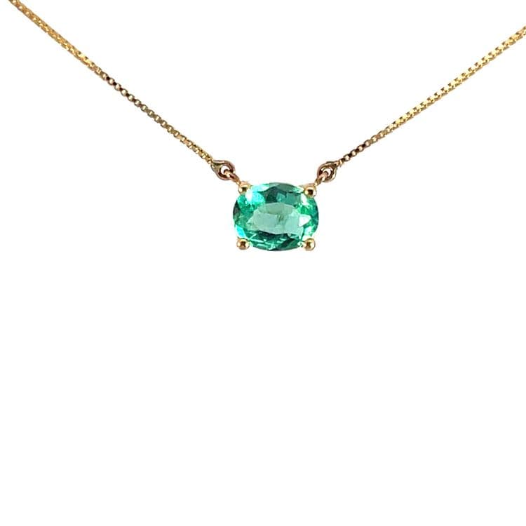 Collar esmeralda italiana 0.33cts