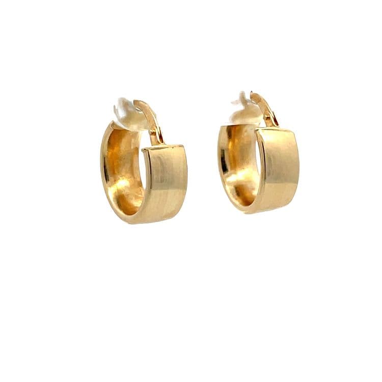 Candongas lisas huecas 14.5mm