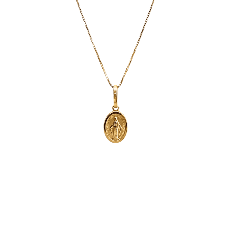 Medalla virgen milagrosa ovalada