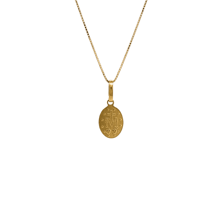 Medalla virgen milagrosa ovalada