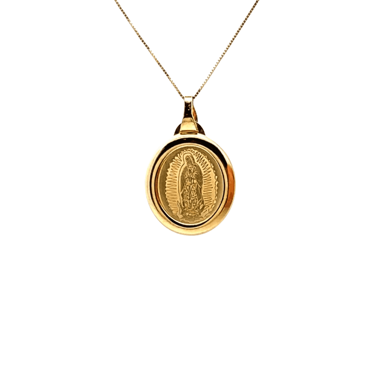 Medalla virgen guadalupe ovalada