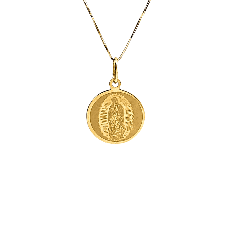 Medalla virgen guadalupe redonda
