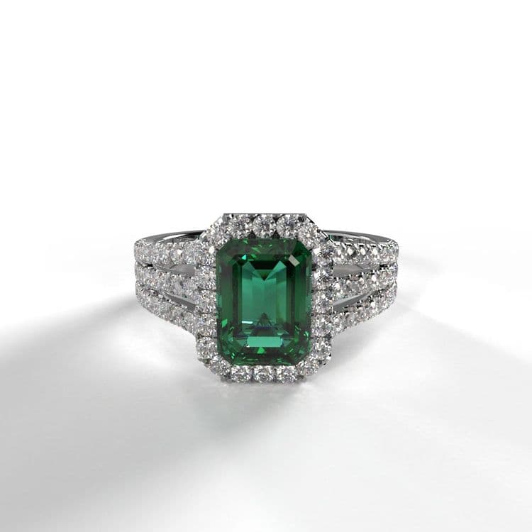 Anillo halo dubai 1,10 cts al frances Anillo halo dubai 1,10 cts al frances