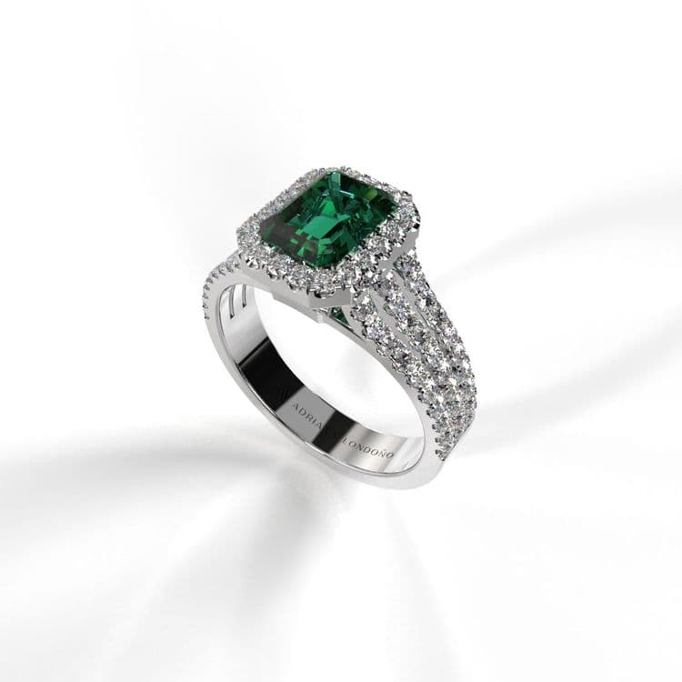 Anillo halo dubai 1,10 cts al frances Anillo halo dubai 1,10 cts al frances