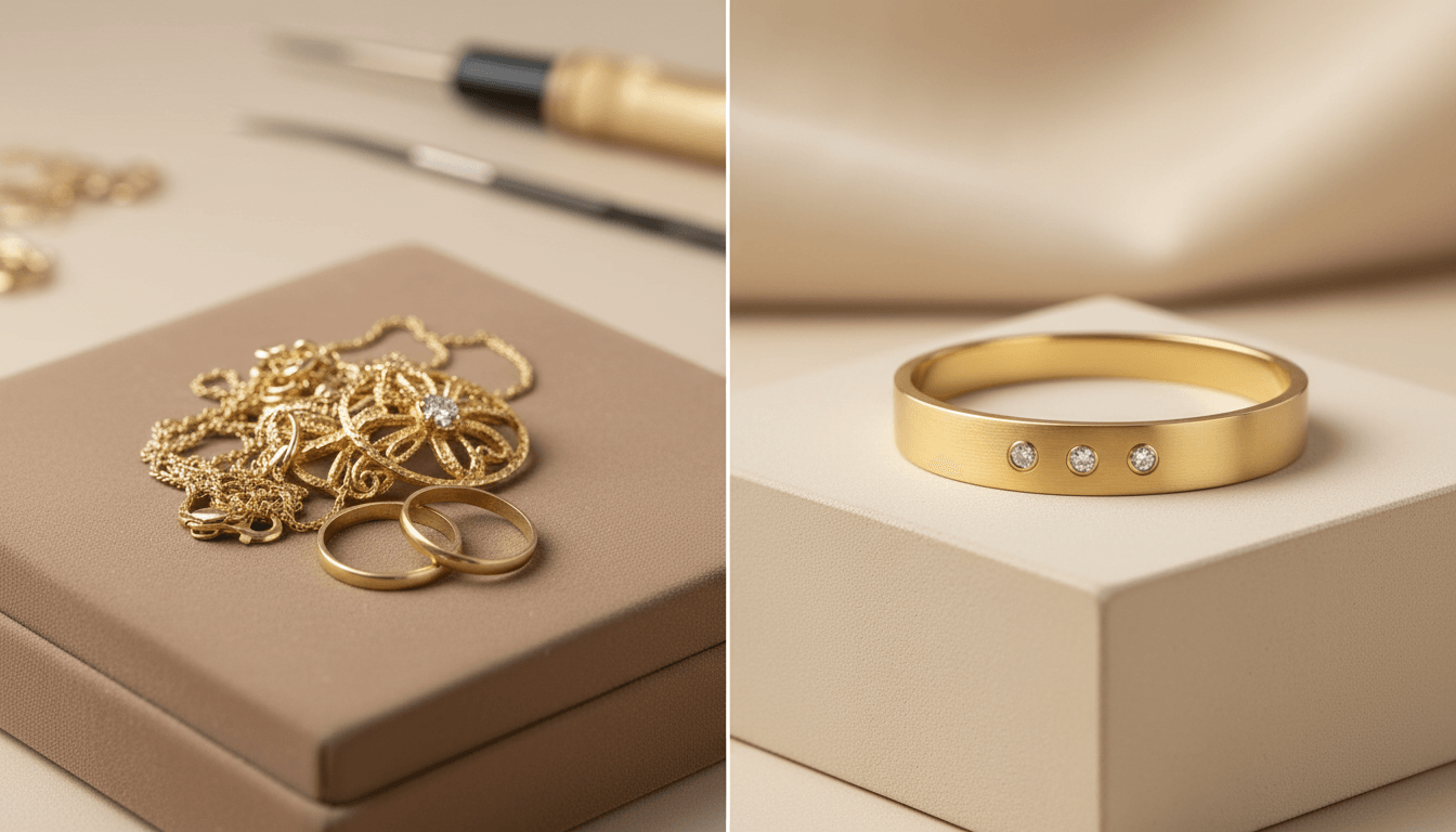 ¿Qué hacer con el oro que no usas? Guía para rediseñar y transformar tus joyas