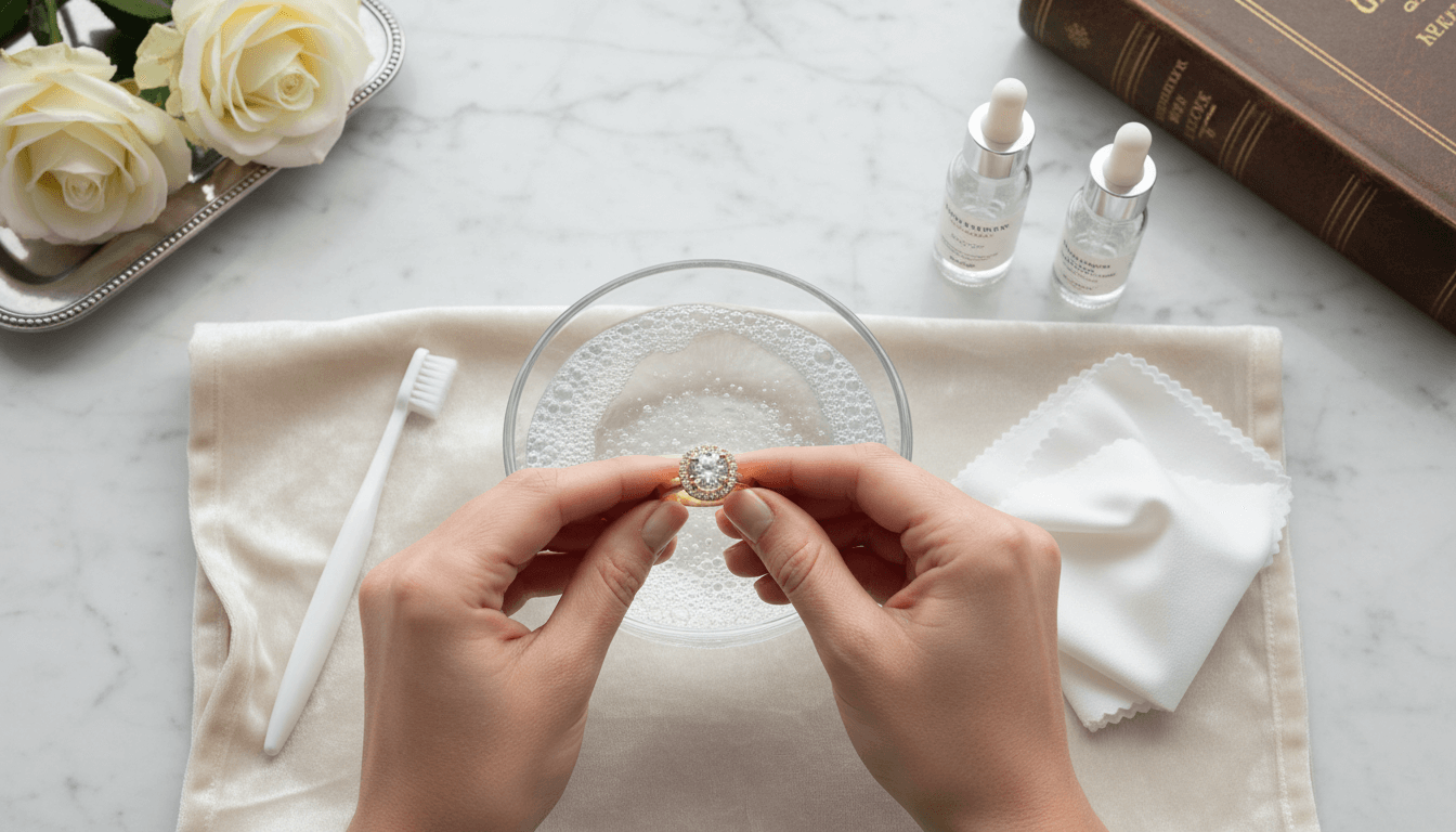 Cómo limpiar tu diamante en casa: Guía para mantener un brillo eterno