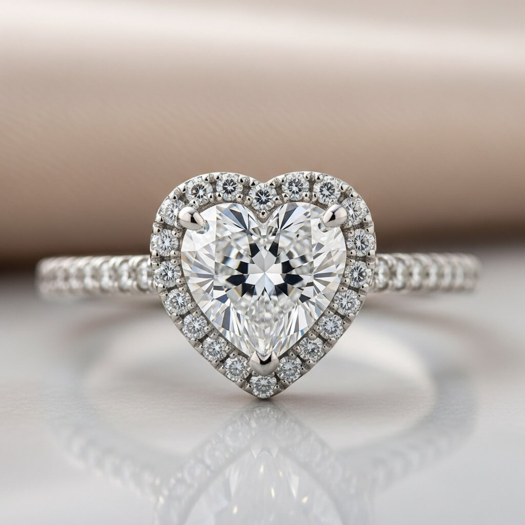 Corte heart shape diamante certificado